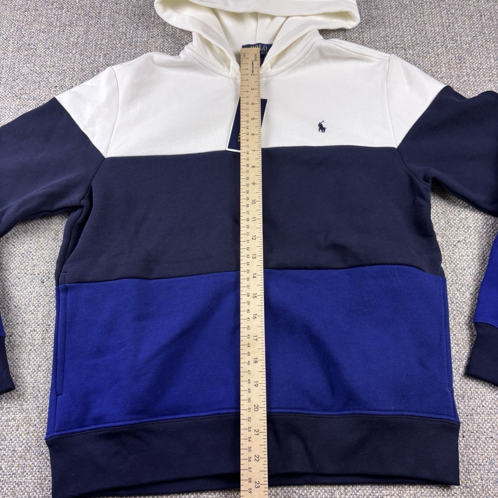 Polo Ralph Lauren Color block Full Zip Florece Hoodie Kids Boys L 14-16 New - Picture 4 of 12